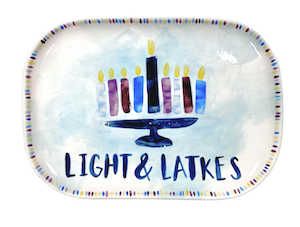 Encino Hanukkah Light & Latkes Platter