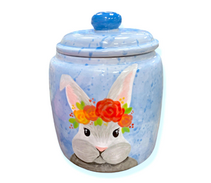 Encino Watercolor Bunny Jar