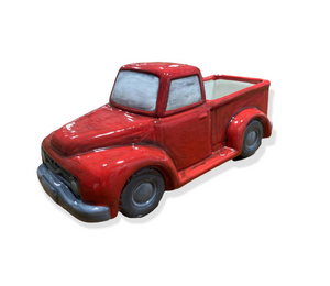Encino Antiqued Red Truck