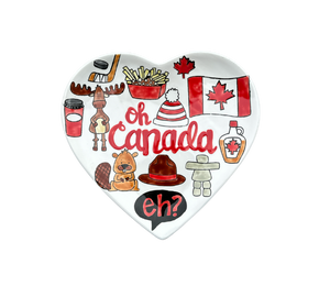 Encino Canada Heart Plate