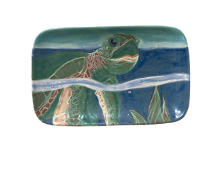 Encino Swimming Turtle Plate
