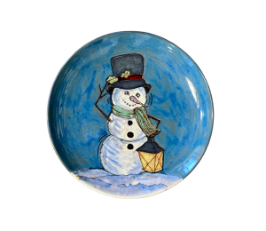 Encino Rustic Glazed Snowman