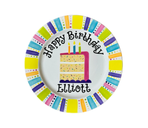 Encino Birthday Cake Plate