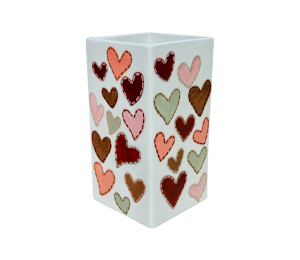 Encino Quilted Heart Vase